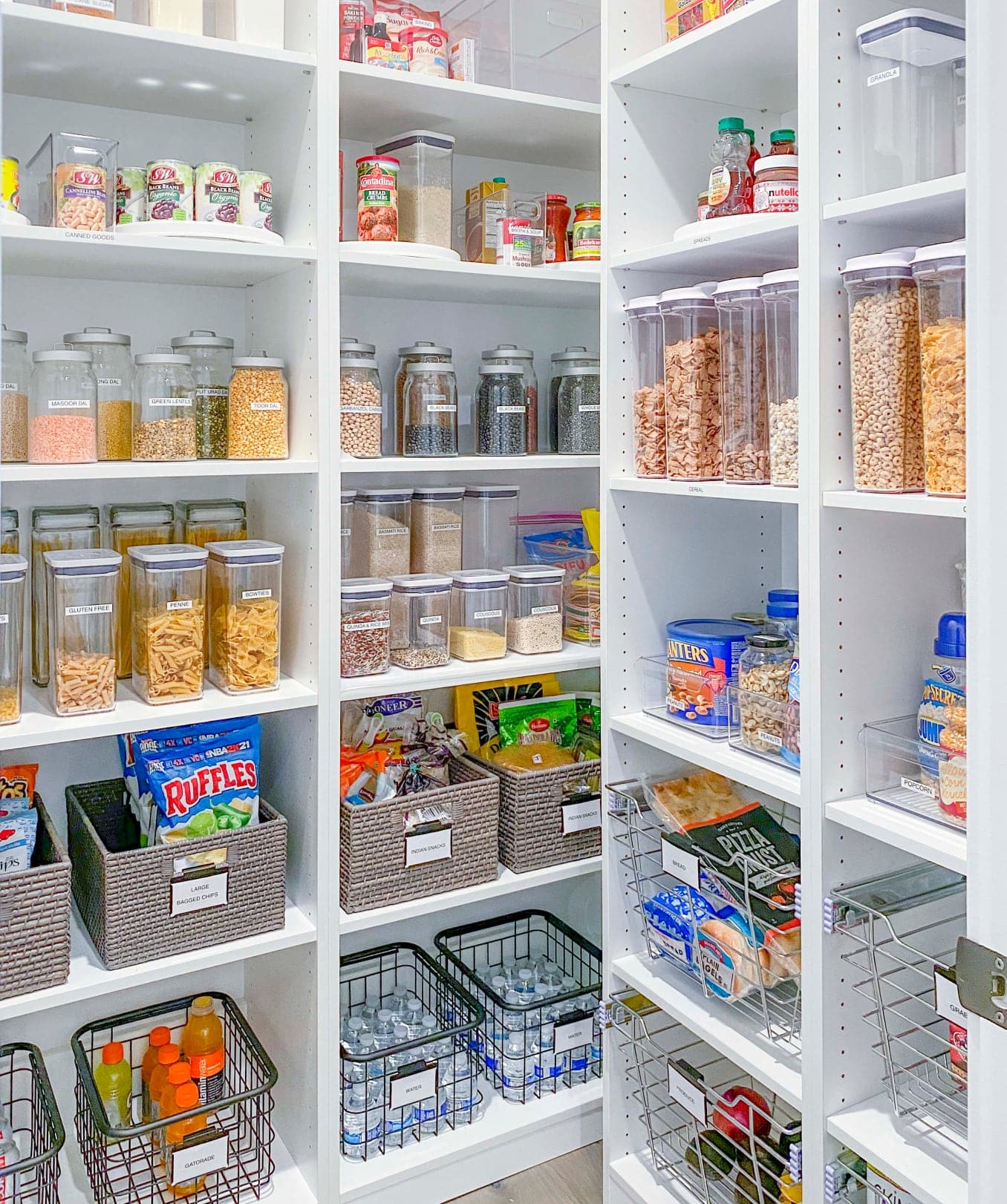 Beautifully organized wellness pantry